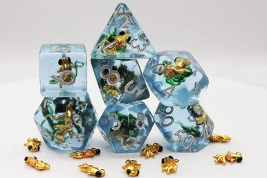 Foam Brain Games 2414 Goldfish RPG Dice Set - FoamBrain