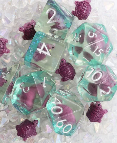 Foam Brain Games 2415 Gummy Turtle RPG Dice Set - FoamBrain