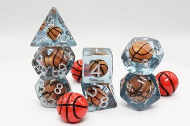 Foam Brain Games 2423 Basketball RPG Dice Set - FoamBrain