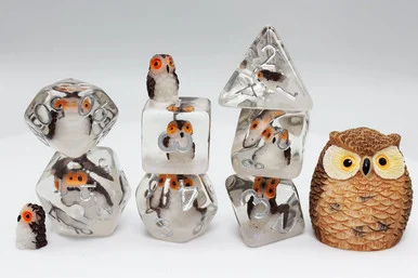 Foam Brain Games 2428 Wise Owl RPG Dice Set - FoamBrain