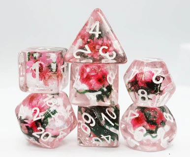 Foam Brain Games 2433 Carnation Love RPG Dice Set - FoamBrain