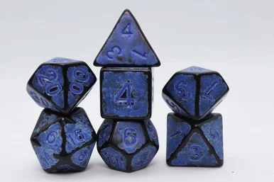 Foam Brain Games 2444 Timeworn Blue Dice Set - FoamBrain