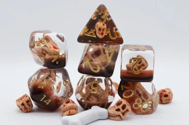 Foam Brain Games 2459 Dino Fossil RPG Dice - FoamBrain