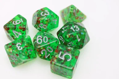 Foam Brain Games 2642 Mossy Mound RPG Dice Set - FoamBrain