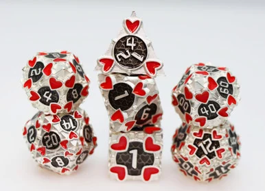 Foam Brain Games 4513 Erotes'Arrow: Anteros - Metal RPG Dice Set