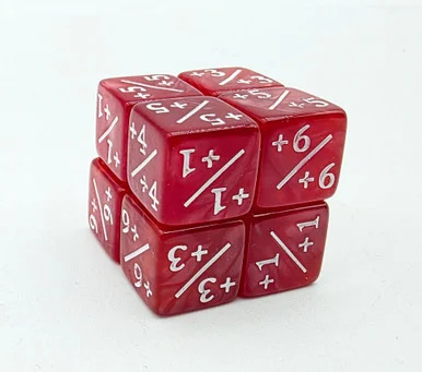 Foambrain Games 5149 +1/+1 Pearl Red Counters for Magic - Set of 8