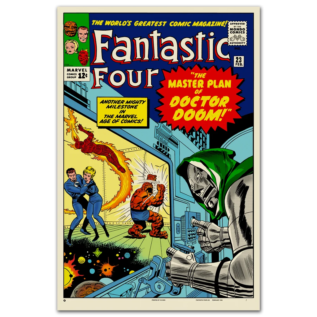 Fantastic Four #23 Poster - Jack Kirby