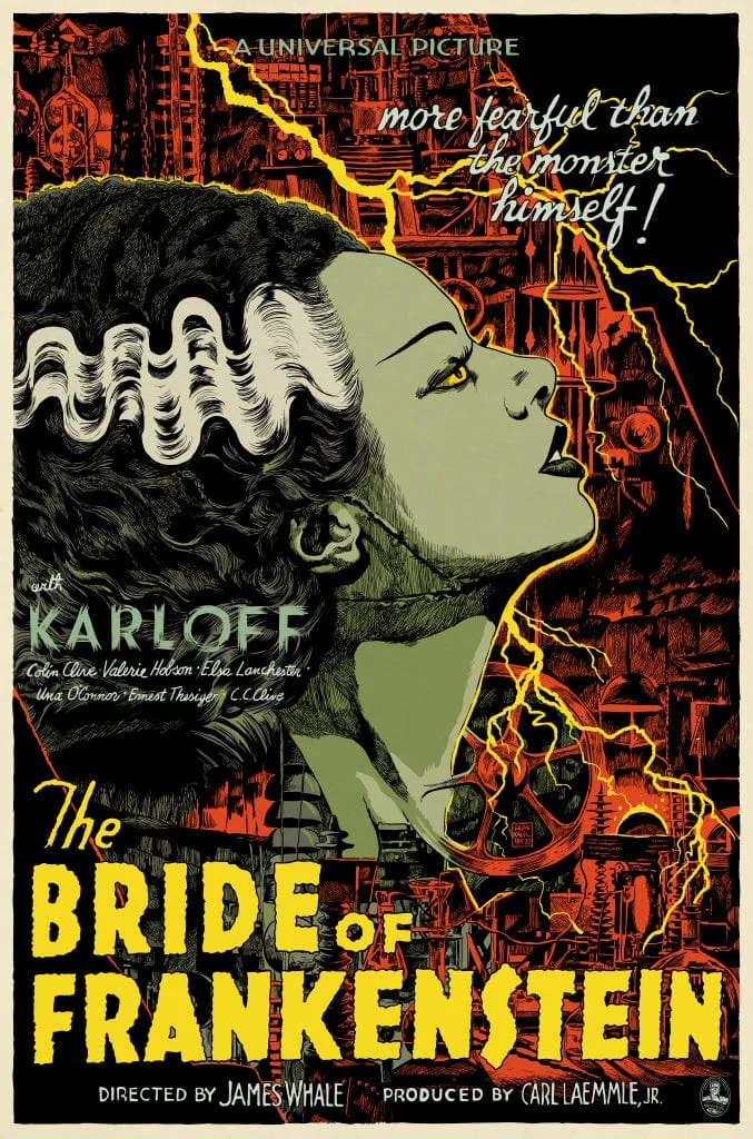 The Bride of Frankenstein Poster - Francesco Francavilla