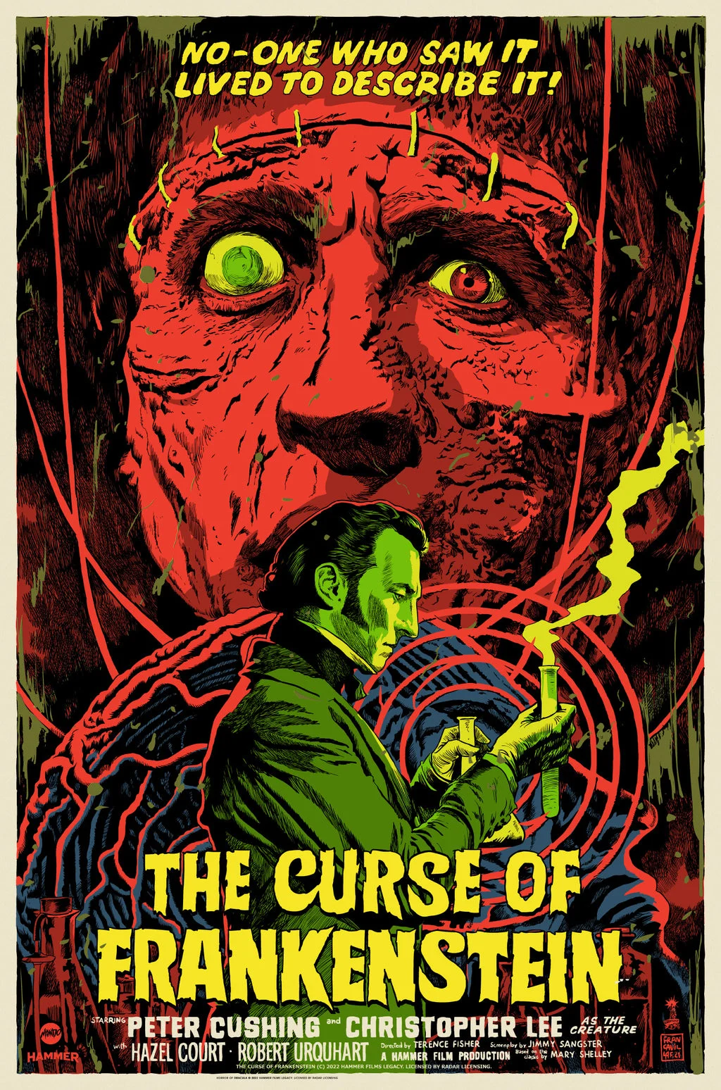 The Curse of Frankenstein Poster - Francesco Francavilla