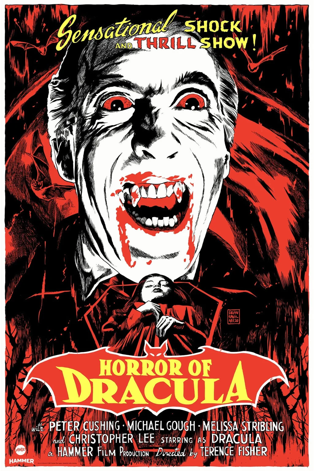 Horror of Dracula Variant Poster - Francesco Francavilla