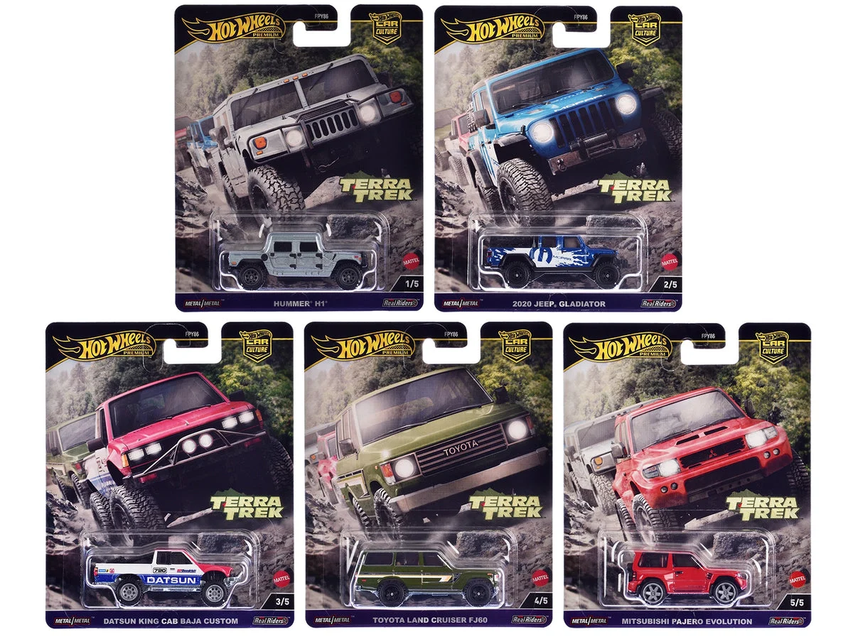 "Terra Trek" 5 piece Set "Car Culture" 2024 Series C Diecast Model Cars by Hot Wheels - Hotwheels