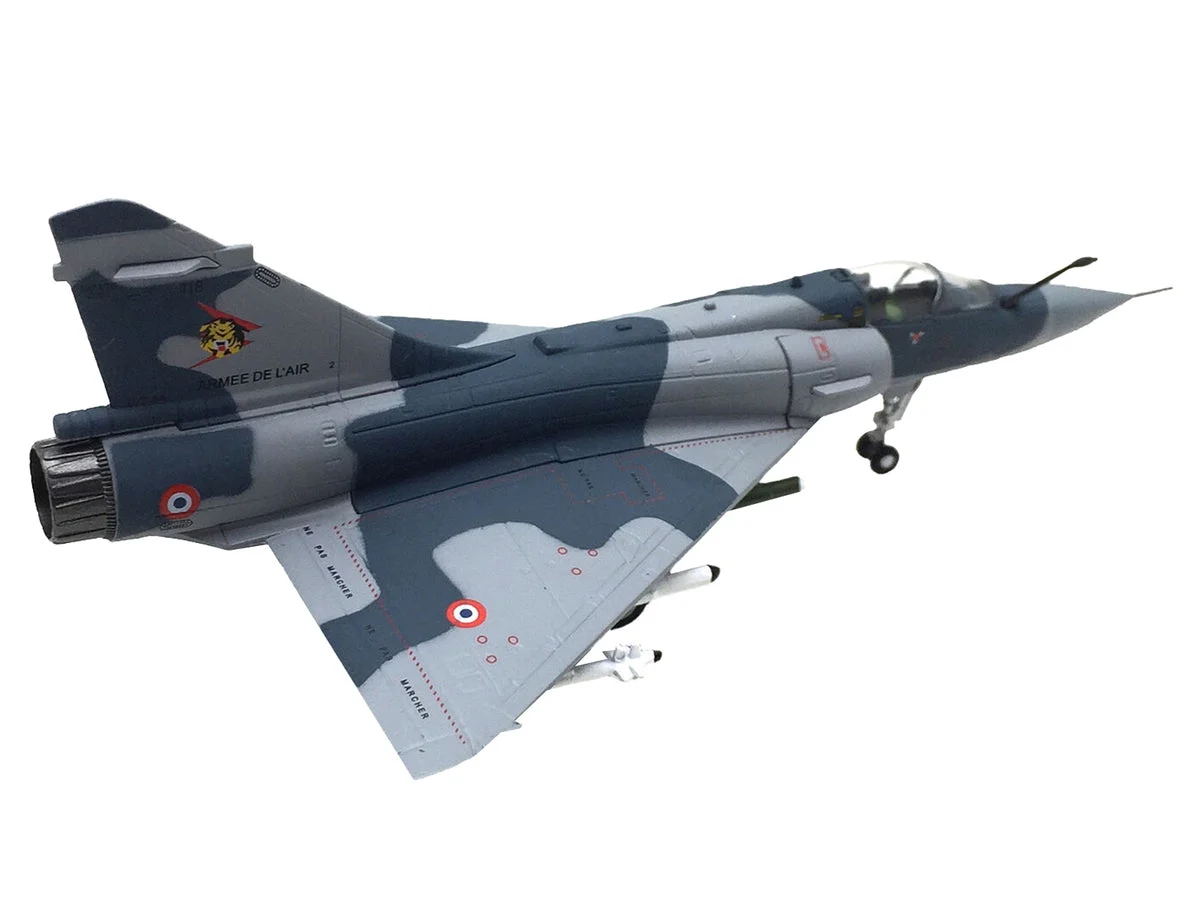 Dassault Mirage 2000C Fighter Aircraft "EC 1/12 Cambresis SPA 162 Tigre NATO Tiger Meet Belgium" (2009) Armee de l'Air (French Air Force) 1/100 Diecast Model Airplane - Unbranded