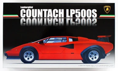 Fujimi 12656 Lamborghini Countach LP500S Sports Car 1/24 Scale Model Kit - Fujimi Models
