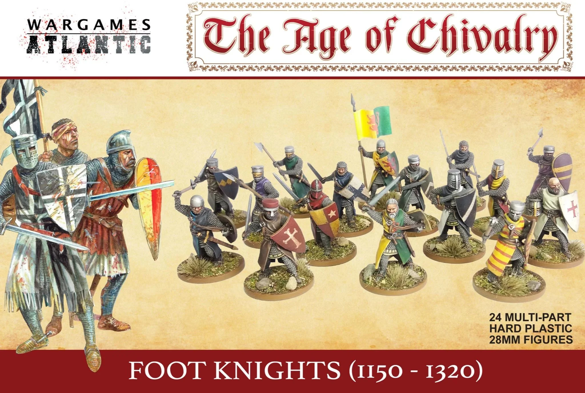 Wargames Atlantic: Foot Knights (1150-1320) – The Age of Chivalry