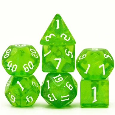 Foam Brain Games 2265 Forest Elemental RPG Dice Set - FoamBrain