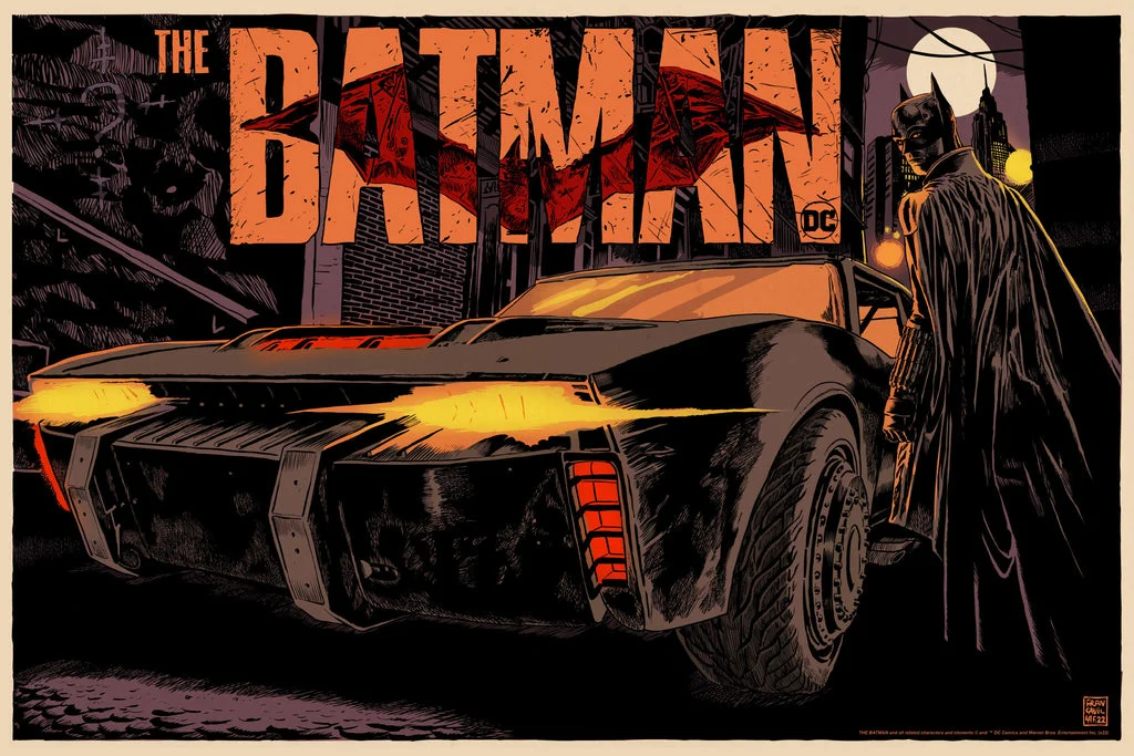 The Batman: Batmobile Poster - Francesco Francavilla
