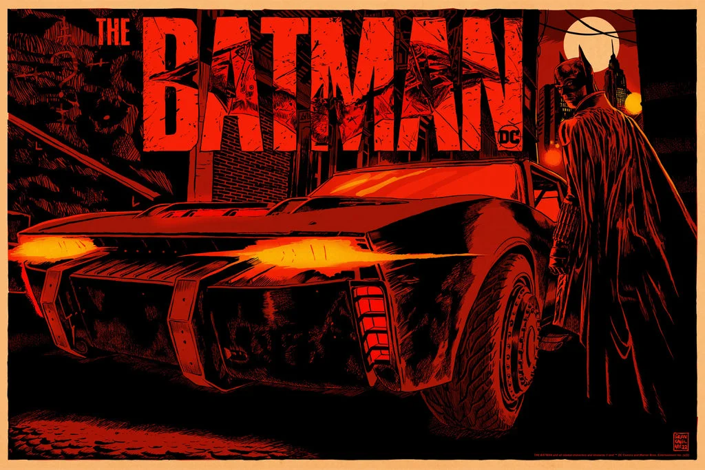 The Batman: Batmobile Variant Poster - Francesco Francavilla