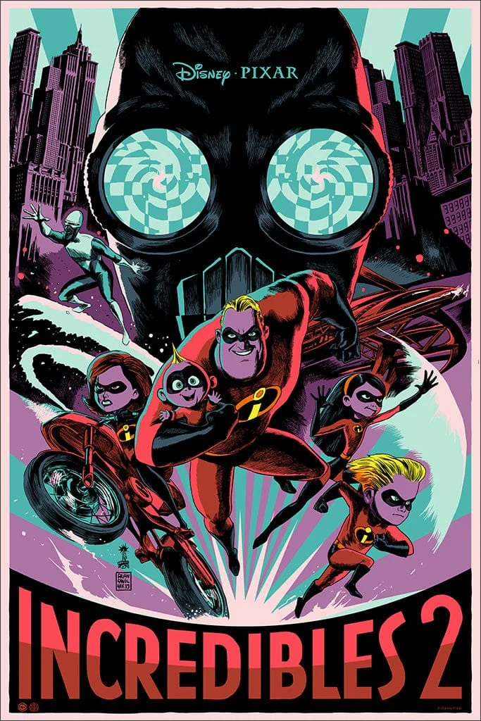 The Incredibles 2 Poster - Francesco Francavilla