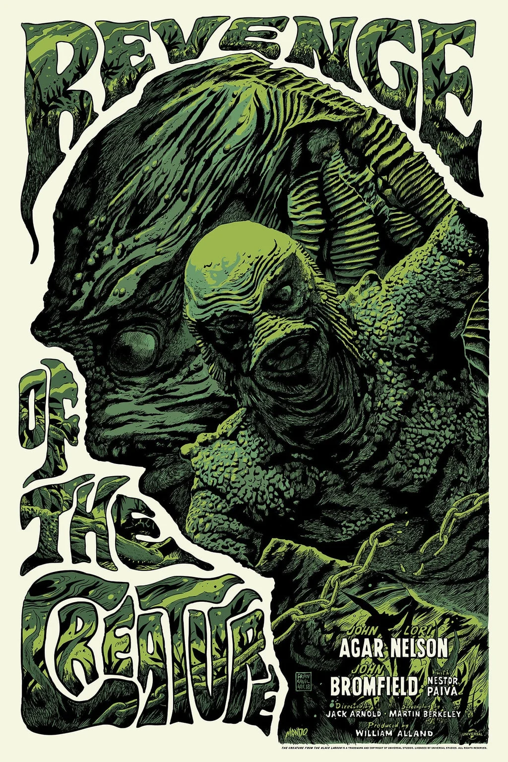 Revenge of the Creature Poster - Francesco Francavilla