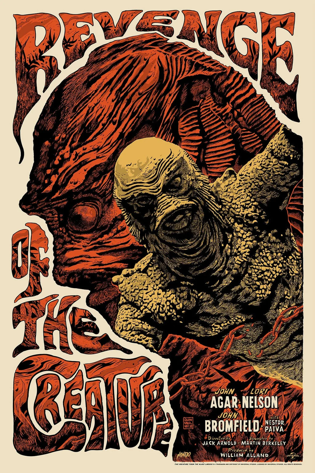 Revenge of the Creature (Variant) Poster - Francesco Francavilla