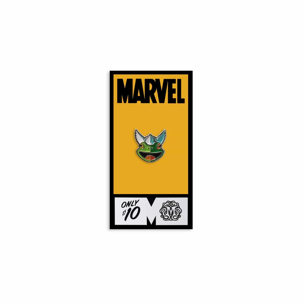 Frog Thor Enamel Pin - Tom Whalen