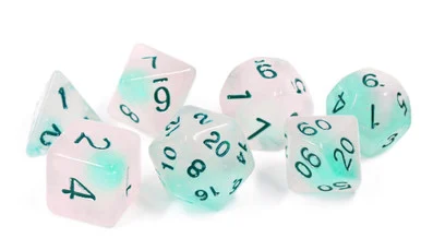 Sirius Dice 0006-02 Frosted Glowworm Dice Set