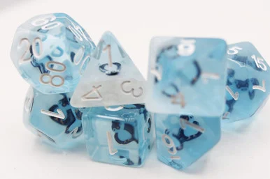 Foam Brain Games 2364 Frozen Penguin RPG Dice Set - FoamBrain