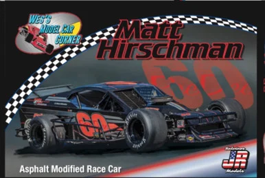 Wes's Model Car Corner WMCC #160PD Matt Hirschman Pee Dee Motorsports Modified Race Car 1/25 Scale Model Kit - Wes's Model Cars