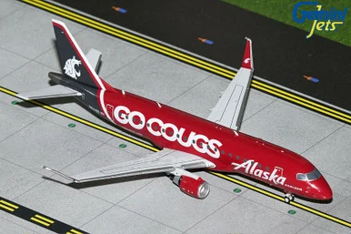 Alaska Airlines E175LR Washington State Univ. "Go Cougs" N661QX G2ASA1286 1:200 - Gemini200