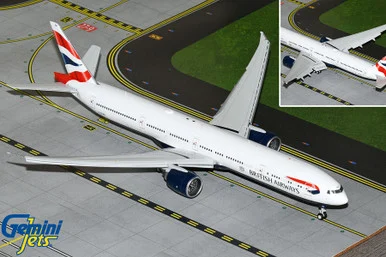 British Airways B777-300ER flaps down G-STBH G2BAW1131F 1:200