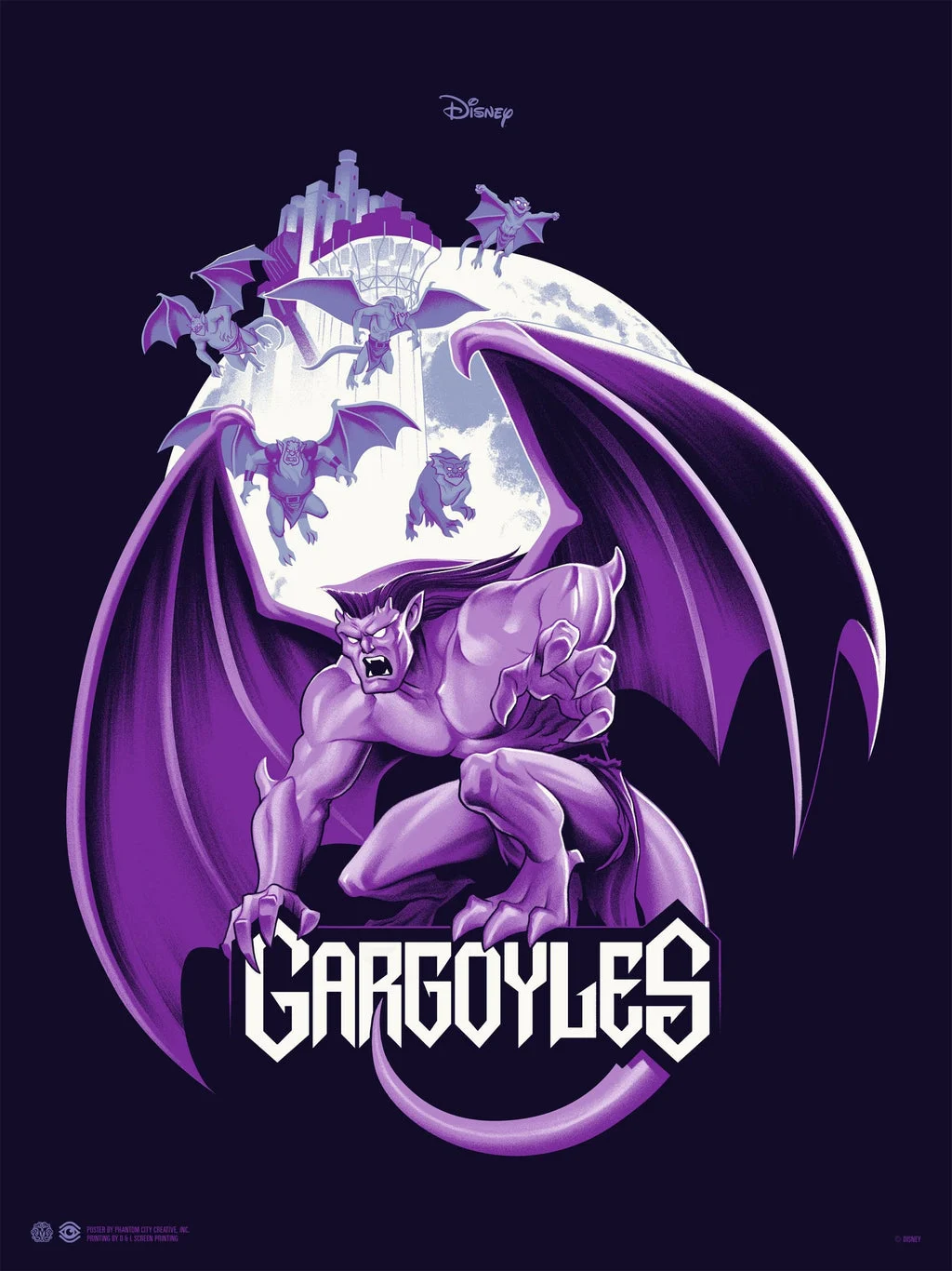 Mondo X Cyclops Print Works Print #23: Gargoyles - Phantom City Creative
