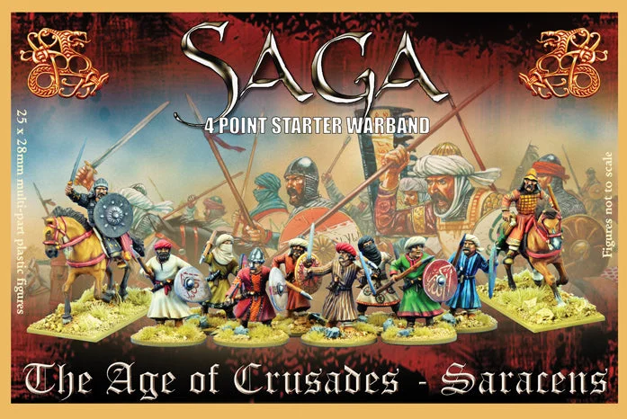 SAGA Saracen Starter Warband, 28 mm Scale Plastic Figures - Gripping Beast