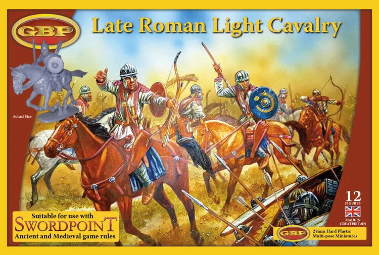 Late Roman Light Cavalry, 28 mm Scale Model Plastic Figures - Gripping Beast