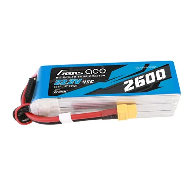 Gens Ace GEA266S45X6GT 22.2V 2600mAh 6S 50C GTech LiPo; XT60