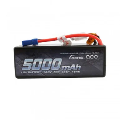 Gens Ace GEA50004S50E5 14.8V 5000 Capacity 4S Voltage 50C LiPo, EC5