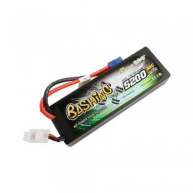 Gens Ace GEA52002S35E3 7.4V 5200mAh 2S 35C Bashing Hardcase LiPo Battery: EC3