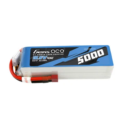 Gens Ace GEA5S500045D 18.5V 5000mAh 5S 45C LiPo Battery: Deans
