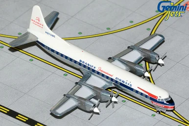 Braniff International Airways L-188A Electra N9709C (polished belly) GJBNF2090 1:400