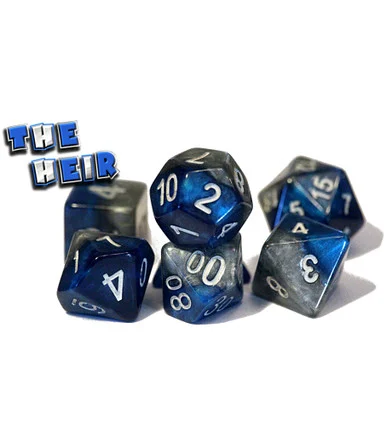 Gate Keeper Games GKGH239-7d: Halfsies Dice: The Heir 7 Dice Set