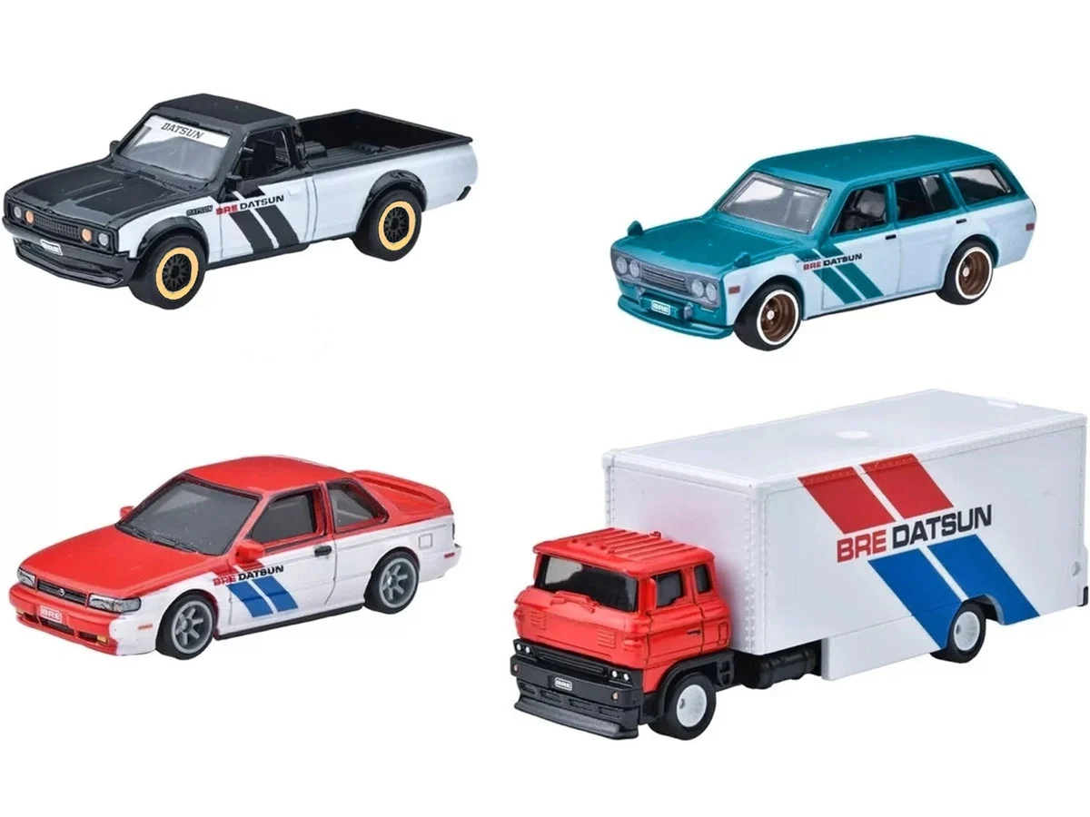 "BRE" Set of 4 pieces Series Hot Wheels "Premium" 2024 Series U Diecast Model Cars by Hot Wheels - Hotwheels