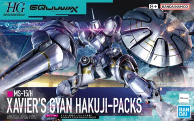 Bandai 5068594 #07 MS-15/H Xavier's Gyan Hakuji Pack GQuuuuuuX HG 1/144 Scale Model Kit