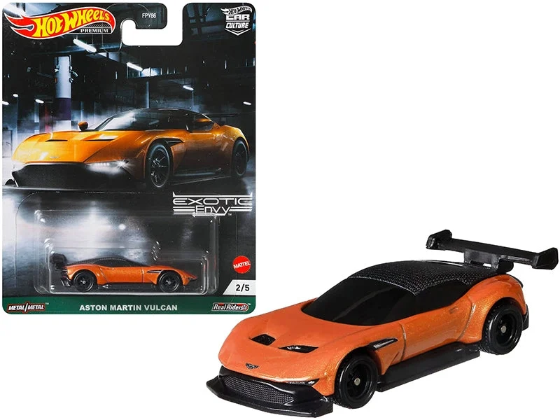 Aston Martin Vulcan Orange Metallic "Exotic Envy" Series Diecast Model Car by Hot Wheels - Hotwheels