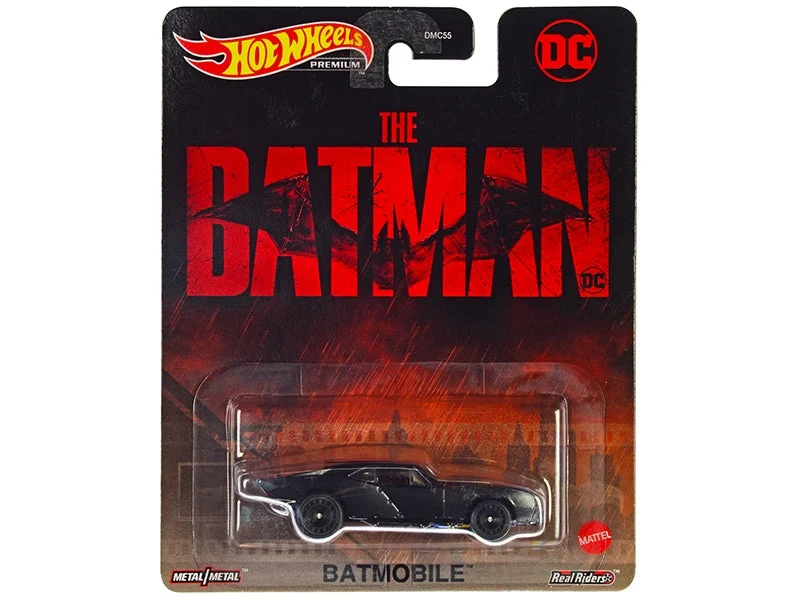 Batmobile Matt Black "The Batman" (2022) Movie "DC Comics" Diecast Model Car by Hot Wheels - Hotwheels