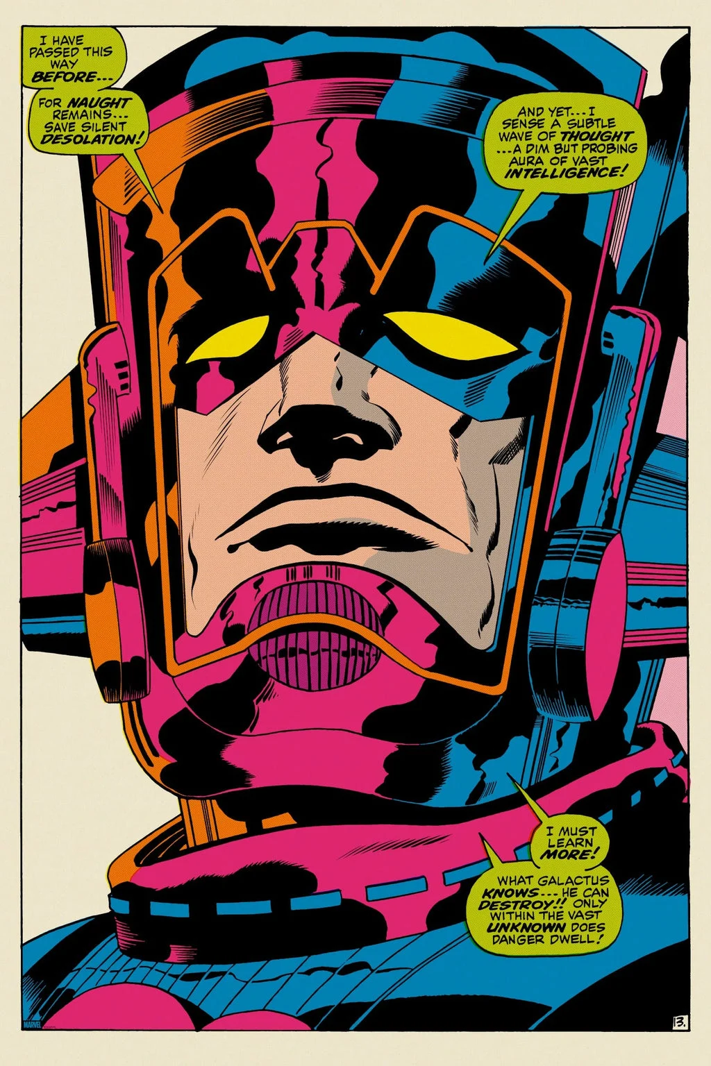 The Mighty Thor #160: “What Galactus Knows…” Poster - Jack Kirby and Vince Colletta