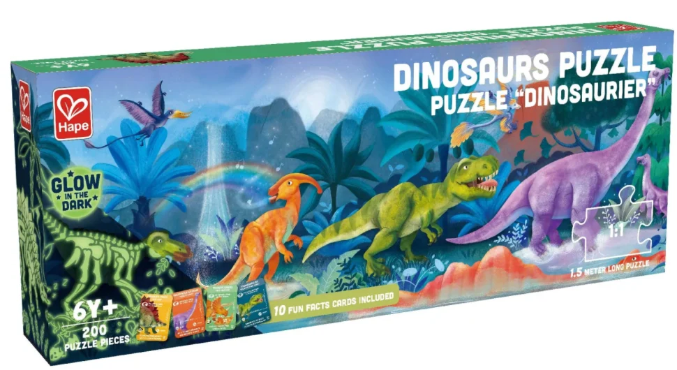 Dinosaurs Puzzle (Glow In The Dark) - HaPe International Inc