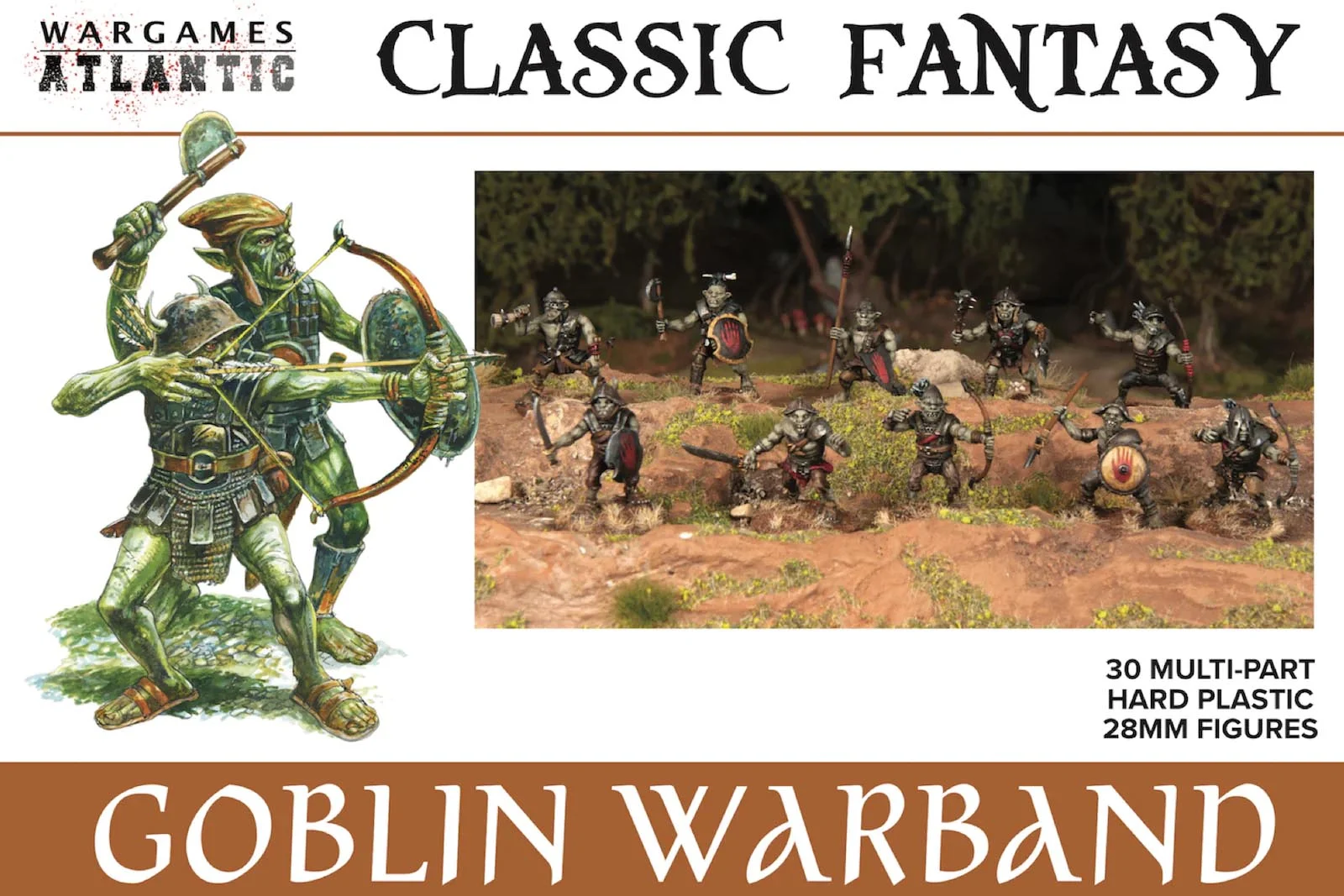 Goblin Warband, 28 mm Scale Model Plastic Figures - Wargames Atlantic