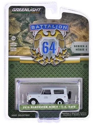 Greenlight Collectibles Battalion 64 Series 4 – 1970 International Harvester Scout U.S. Navy 1/64 Scale Diecast Model