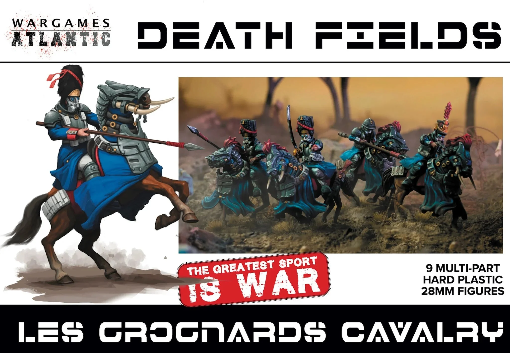 Les Grognards Cavalry, 28 mm Scale Model Plastic Figures - Wargames Atlantic