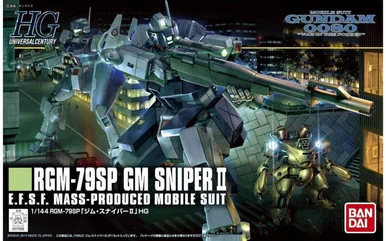 Bandai 5059249 #146 RGM-79SP GM Sniper II E.F.S.F. Mass-Produced Mobile Suit HGUC 1/144 Scale Model Kit