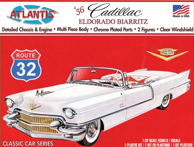 Atlantis Models H1200 1956 Cadillac Eldorado Biarritz 1/32 Scale Model Kit